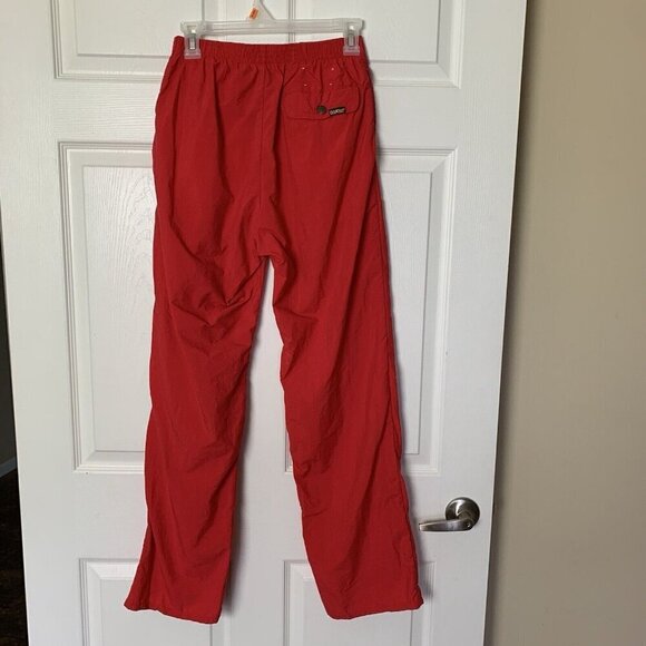 VTG 80s Oshkosh Bgosh Mens Red Nylon Jogger Pants Size 26/29 USA Streetwear - Picture 7 of 12